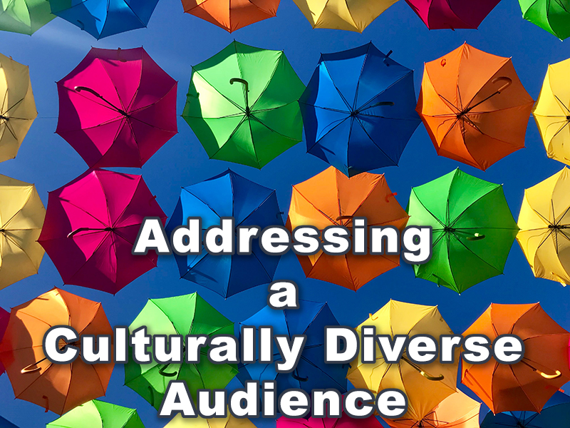 making a speech to a culturally diverse audience